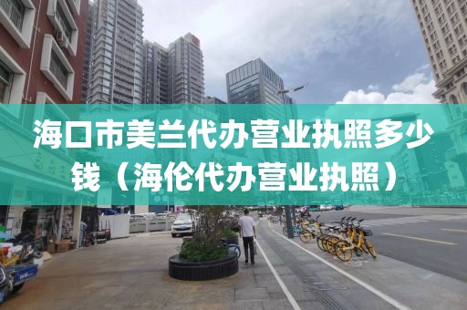 海口市美兰代办营业执照多少钱(海伦代办营业执照)
