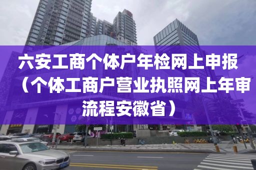 六安工商个体户年检网上申报(个体工商户营业执照网上年审流程安徽省)