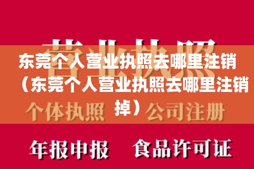 东莞个人营业执照去哪里注销(东莞个人营业执照去哪里注销掉)