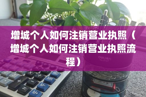 增城个人如何注销营业执照（增城个人如何注销营业执照流程）