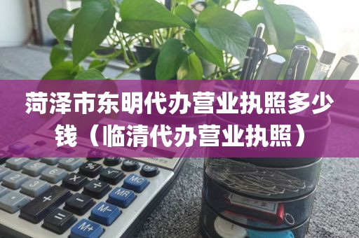 菏泽市东明代办营业执照多少钱（临清代办营业执照）