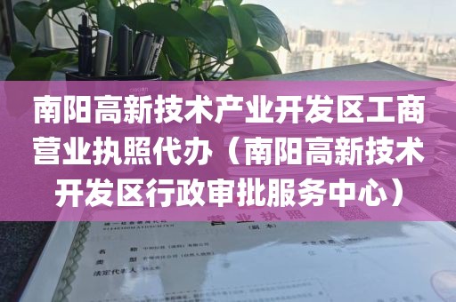 南阳高新技术产业开发区工商营业执照代办（南阳高新技术开发区行政审批服务中心）