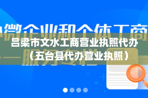 吕梁市文水工商营业执照代办(五台县代办营业执照)