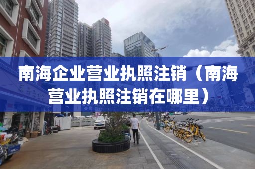 南海企业营业执照注销(南海营业执照注销在哪里)