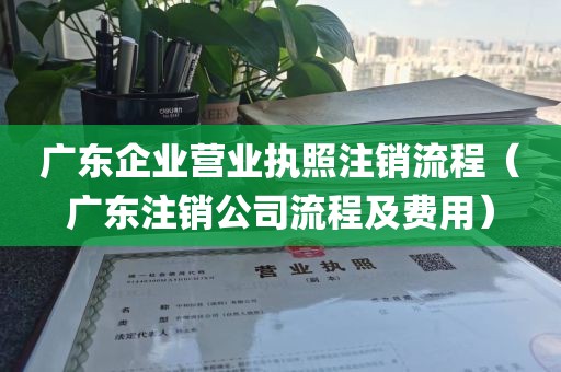 广东企业营业执照注销流程（广东注销公司流程及费用）