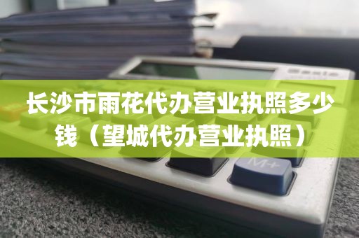 长沙市雨花代办营业执照多少钱（望城代办营业执照）