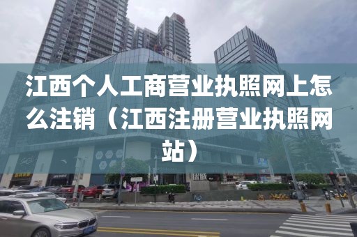 江西个人工商营业执照网上怎么注销（江西注册营业执照网站）
