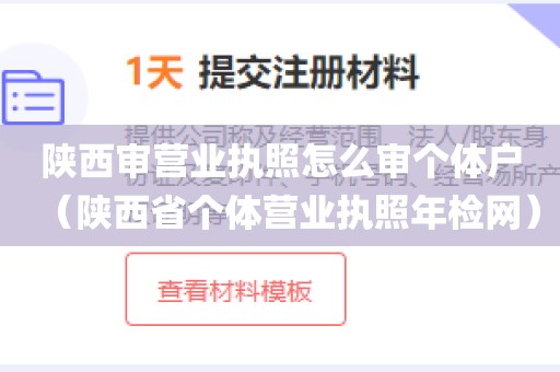 陕西审营业执照怎么审个体户（陕西省个体营业执照年检网）