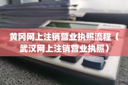 黄冈网上注销营业执照流程(武汉网上注销营业执照)