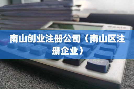 南山创业注册公司(南山区注册企业)