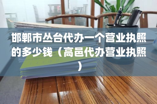 邯郸市丛台代办一个营业执照的多少钱（高邑代办营业执照）