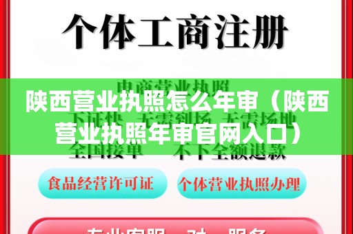 陕西营业执照怎么年审（陕西营业执照年审官网入口）