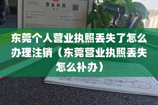 东莞个人营业执照丢失了怎么办理注销（东莞营业执照丢失怎么补办）