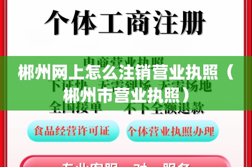 郴州网上怎么注销营业执照（郴州市营业执照）