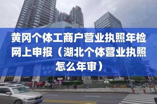 黄冈个体工商户营业执照年检网上申报（湖北个体营业执照怎么年审）