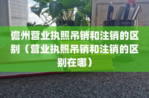 儋州营业执照吊销和注销的区别（营业执照吊销和注销的区别在哪）