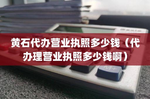 黄石代办营业执照多少钱(代办理营业执照多少钱啊)