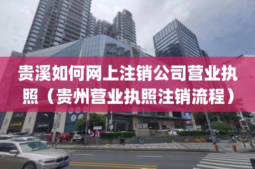 贵溪如何网上注销公司营业执照（贵州营业执照注销流程）