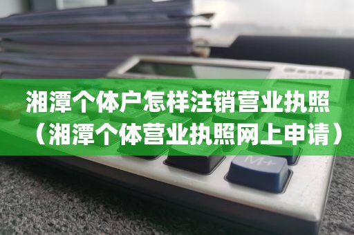 湘潭个体户怎样注销营业执照（湘潭个体营业执照网上申请）