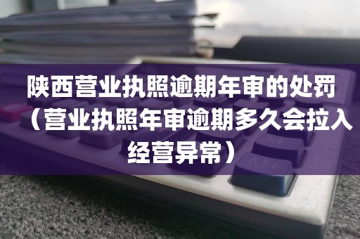 陕西营业执照逾期年审的处罚（营业执照年审逾期多久会拉入经营异常）