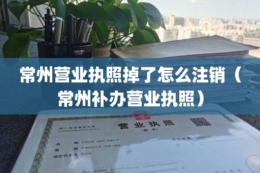 常州营业执照掉了怎么注销（常州补办营业执照）