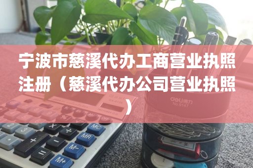 宁波市慈溪代办工商营业执照注册（慈溪代办公司营业执照）