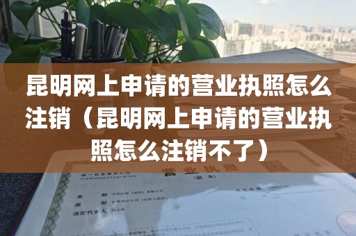 昆明网上申请的营业执照怎么注销（昆明网上申请的营业执照怎么注销不了）