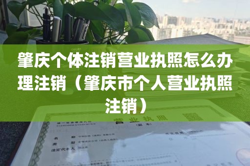 肇庆个体注销营业执照怎么办理注销（肇庆市个人营业执照注销）