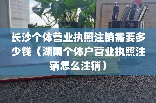 长沙个体营业执照注销需要多少钱（湖南个体户营业执照注销怎么注销）