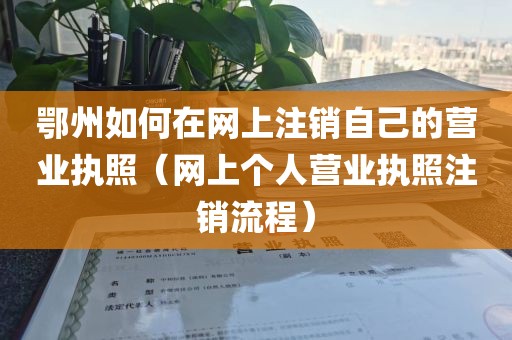 鄂州如何在网上注销自己的营业执照（网上个人营业执照注销流程）