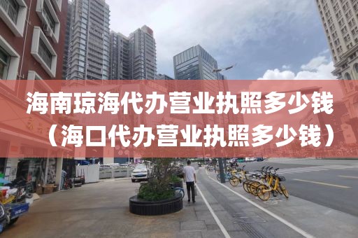 海南琼海代办营业执照多少钱（海口代办营业执照多少钱）