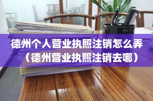 德州个人营业执照注销怎么弄(德州营业执照注销去哪)