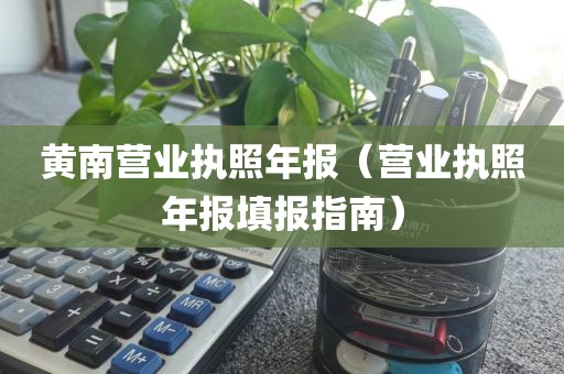 黄南营业执照年报（营业执照年报填报指南）