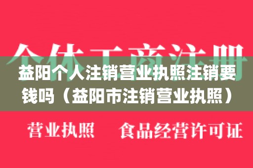 益阳个人注销营业执照注销要钱吗（益阳市注销营业执照）