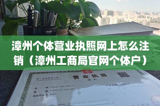 漳州个体营业执照网上怎么注销（漳州工商局官网个体户）