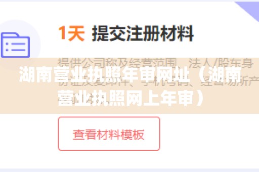 湖南营业执照年审网址（湖南营业执照网上年审）