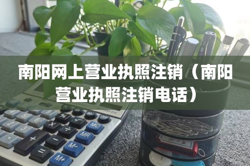 南阳网上营业执照注销(南阳营业执照注销电话)