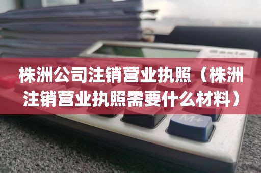株洲公司注销营业执照（株洲注销营业执照需要什么材料）