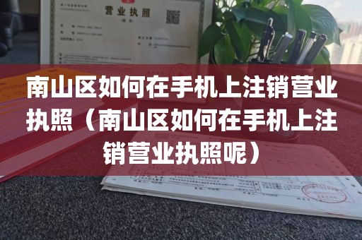 南山区如何在手机上注销营业执照（南山区如何在手机上注销营业执照呢）