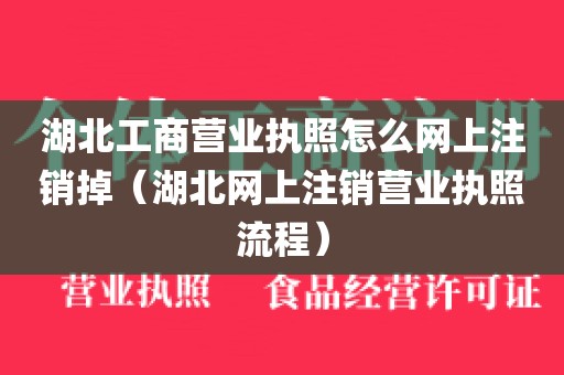 湖北工商营业执照怎么网上注销掉（湖北网上注销营业执照流程）