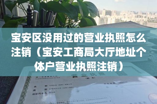宝安区没用过的营业执照怎么注销（宝安工商局大厅地址个体户营业执照注销）