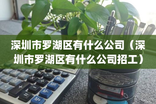 深圳市罗湖区有什么公司（深圳市罗湖区有什么公司招工）