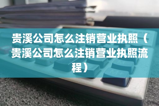 贵溪公司怎么注销营业执照（贵溪公司怎么注销营业执照流程）
