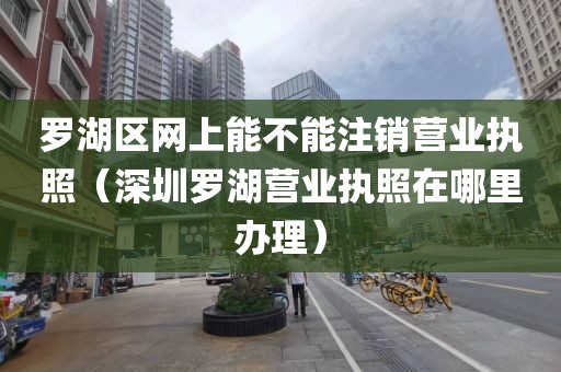 罗湖区网上能不能注销营业执照（深圳罗湖营业执照在哪里办理）