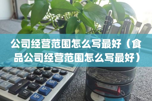 公司经营范围怎么写最好（食品公司经营范围怎么写最好）