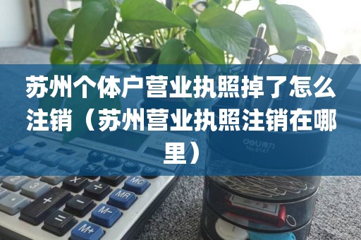 苏州个体户营业执照掉了怎么注销（苏州营业执照注销在哪里）