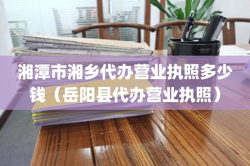 湘潭市湘乡代办营业执照多少钱（岳阳县代办营业执照）