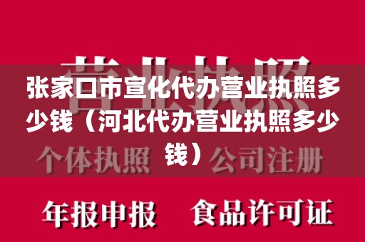 张家口市宣化代办营业执照多少钱（河北代办营业执照多少钱）