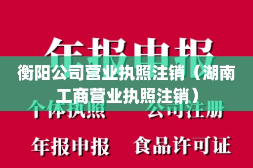 衡阳公司营业执照注销（湖南工商营业执照注销）