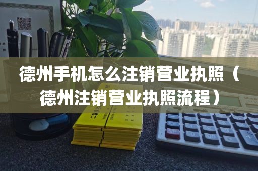 德州手机怎么注销营业执照（德州注销营业执照流程）
